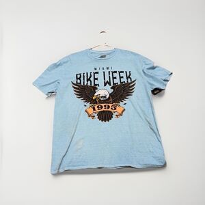Philcos Mens Miami Bike Week 1995 Blue Shirt New Large